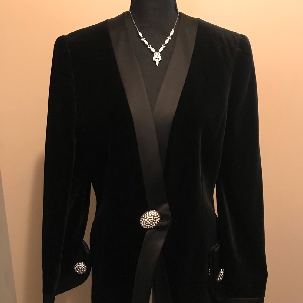 Stephane Rolland Black Velvet Jacket